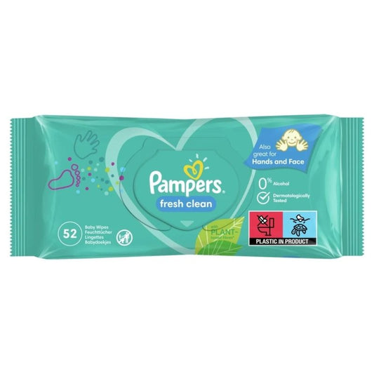 Servetele Umede, PAMPERS, Baby Frwesh Clean, 52 Bucati - vivimall.ro