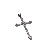 Pandantiv Argint 925 Cruce Mare cu Pietre si Inima - vivimall.ro