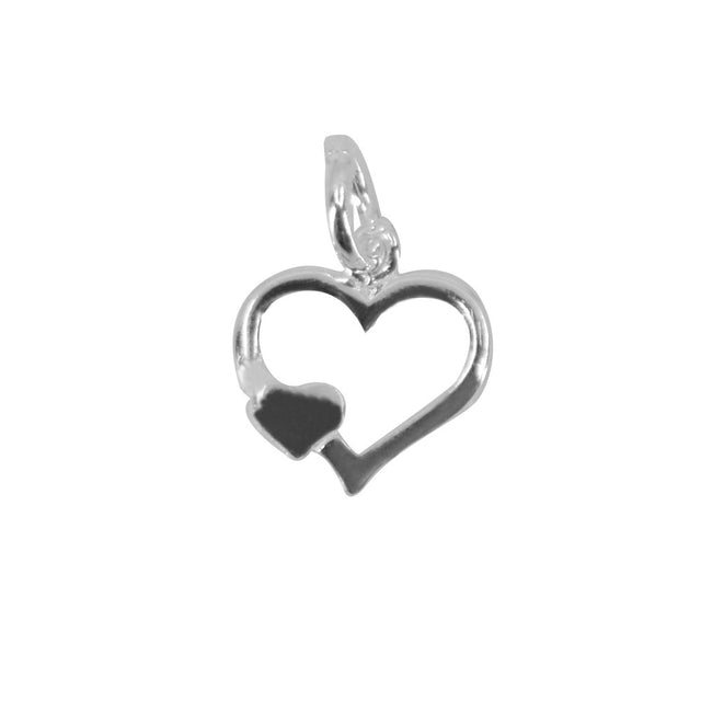 Pandantiv Argint 925, Inima Incadrata in Inima - vivimall.ro