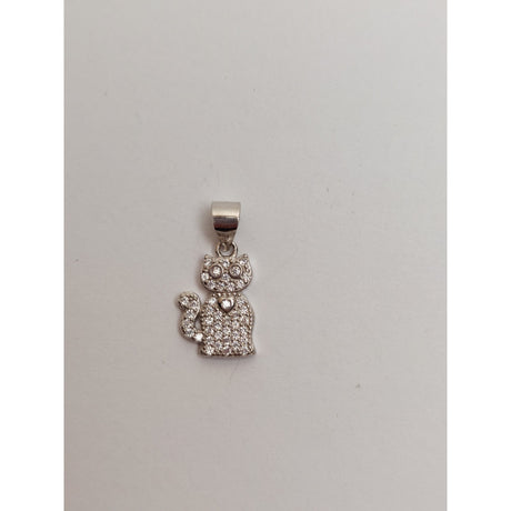 925 Sterling Ezüst Medál Cica Szívvel A Nyakban, Jolie Ezüst, 1.7G
