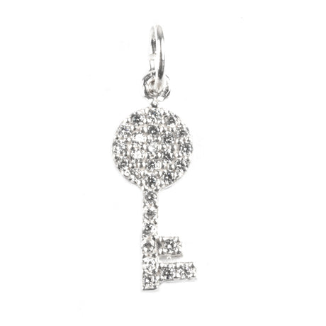 Pandantiv Cheie cu pietre, Argint 925 - vivimall.ro