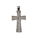 Pandantiv, Jolie Silver, Argint 925, Model Cruce cu Pietre, 2.6 G, 3 x 2 Cm - vivimall.ro