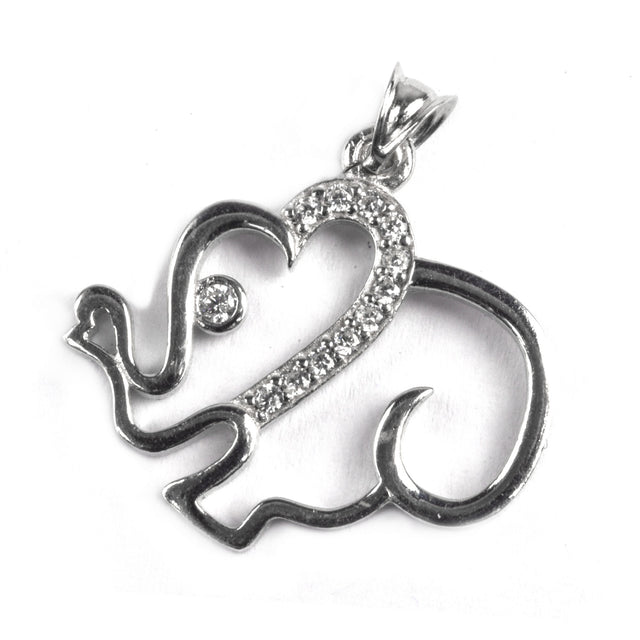 Pandantiv din Argint 925 Elefant cu pietre - vivimall.ro