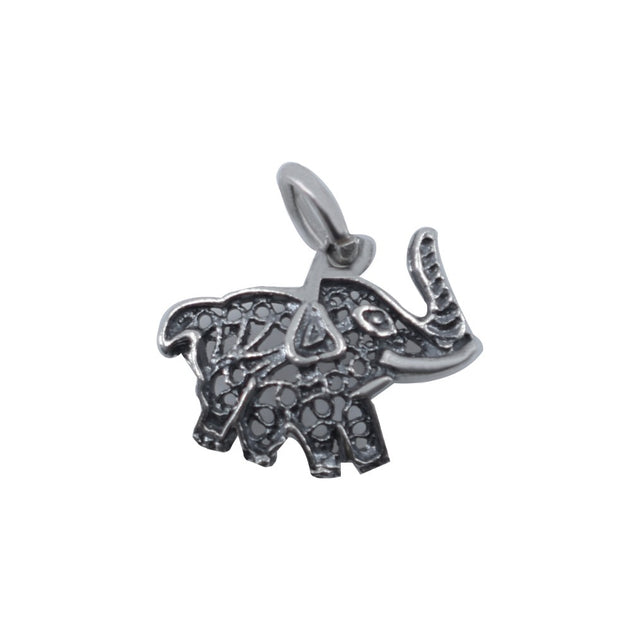 Pandantiv din Argint 925 Elefant filigran oxidat - vivimall.ro