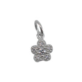 Pandantiv din Argint 925, Jolie Silver, Model Floare Cu Pietre, 0.9 g, 1 x 1 cm, Alb - vivimall.ro