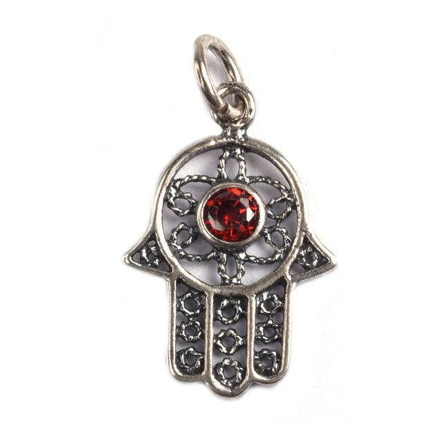 Pandantiv din Argint 925 Hamza cu Piatra - vivimall.ro