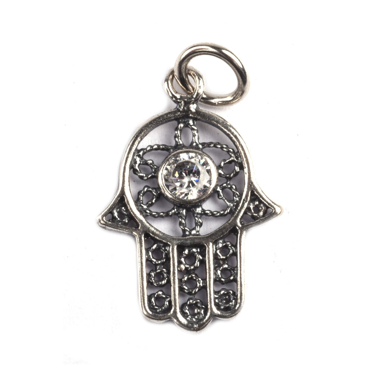 Pandantiv din Argint 925 Hamza cu Piatra - vivimall.ro