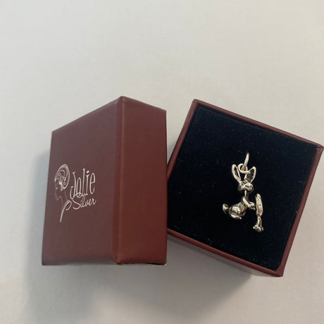 Pandantiv, Jolie Silver, Argint 925, Model Iepuras cu Morcov, 1.5 g, 20x10 mm - vivimall.ro