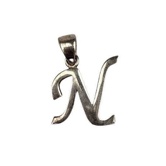Pandantiv din Argint 925, Initiala N - vivimall.ro
