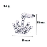 Pandantiv din Argint 925 Jolie Silver, Model Coroana, 15 x 10 mm, 0.9 g - vivimall.ro