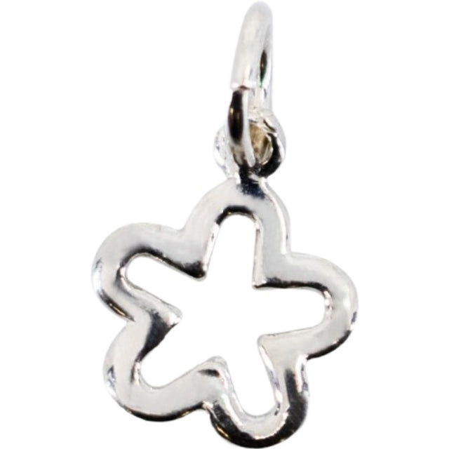 Pandantiv din Argint 925 Jolie Silver, Model Floare contur, 15 x 10 mm, 0.5 g - vivimall.ro