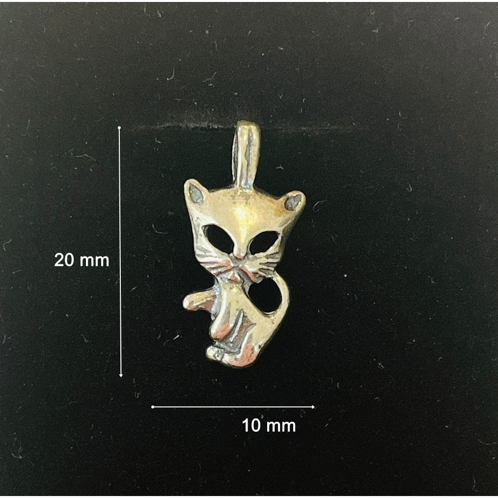 Pandantiv din Argint 925 Jolie Silver, Model Pisica, 20 x 10 mm, 1.3 g - vivimall.ro