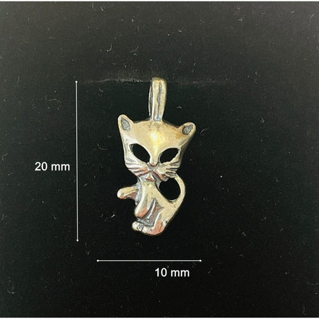 Pandantiv din Argint 925 Jolie Silver, Model Pisica, 20 x 10 mm, 1.3 g - vivimall.ro
