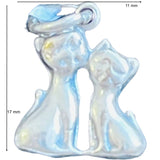 Pandantiv din Argint 925 Jolie Silver, Model Pisicute, 17 x 11 mm, 0.9 g - vivimall.ro