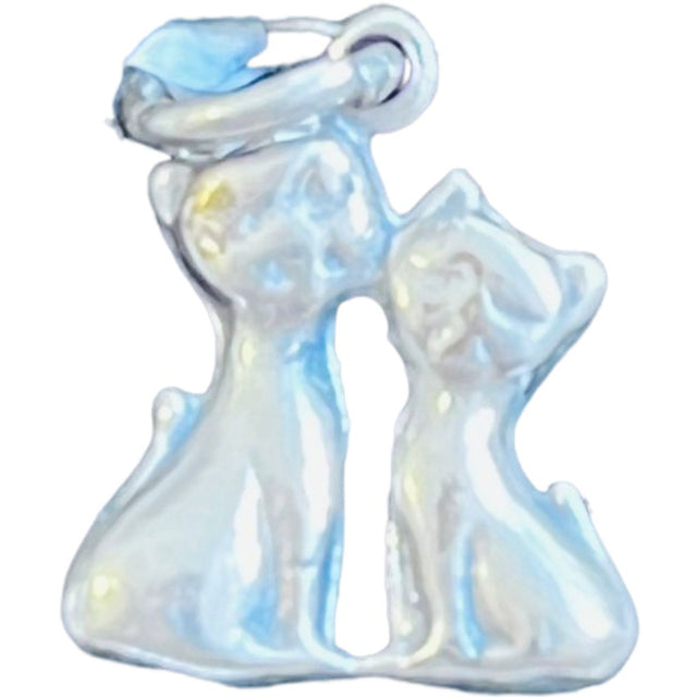 Pandantiv din Argint 925 Jolie Silver, Model Pisicute, 17 x 11 mm, 0.9 g - vivimall.ro
