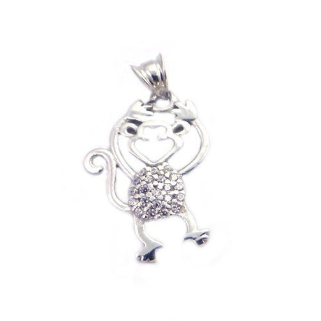 Pandantiv din Argint 925 Maimuta cu Pietre - vivimall.ro