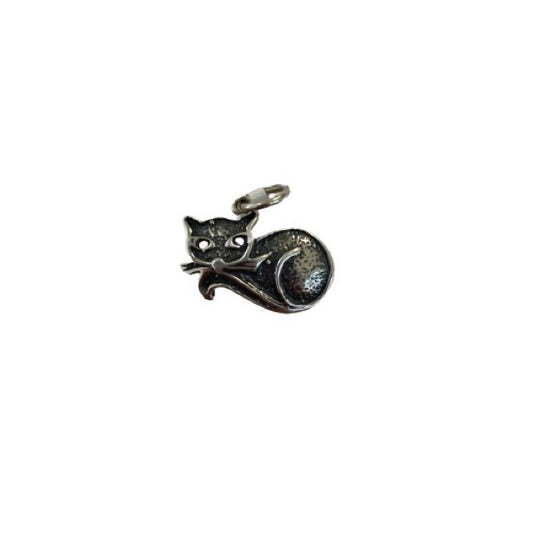 Pandantiv argint 925 model pisică Jolie Silver, dimensiuni 12x18 mm, vedere frontală