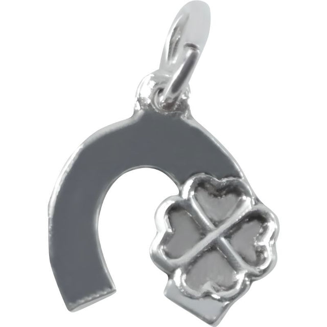 Pandantiv din Argint 925 Potcoava cu Trifoi - vivimall.ro