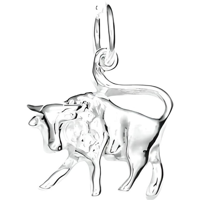 Pandantiv din Argint 925 Jolie Silver, Zodia Taur, 18 x 18 mm, 1 g - vivimall.ro