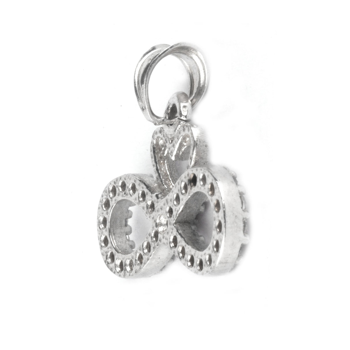 Pandantiv Infinit cu Inima, Argint 925, 1.5 cm x 2 cm - vivimall.ro