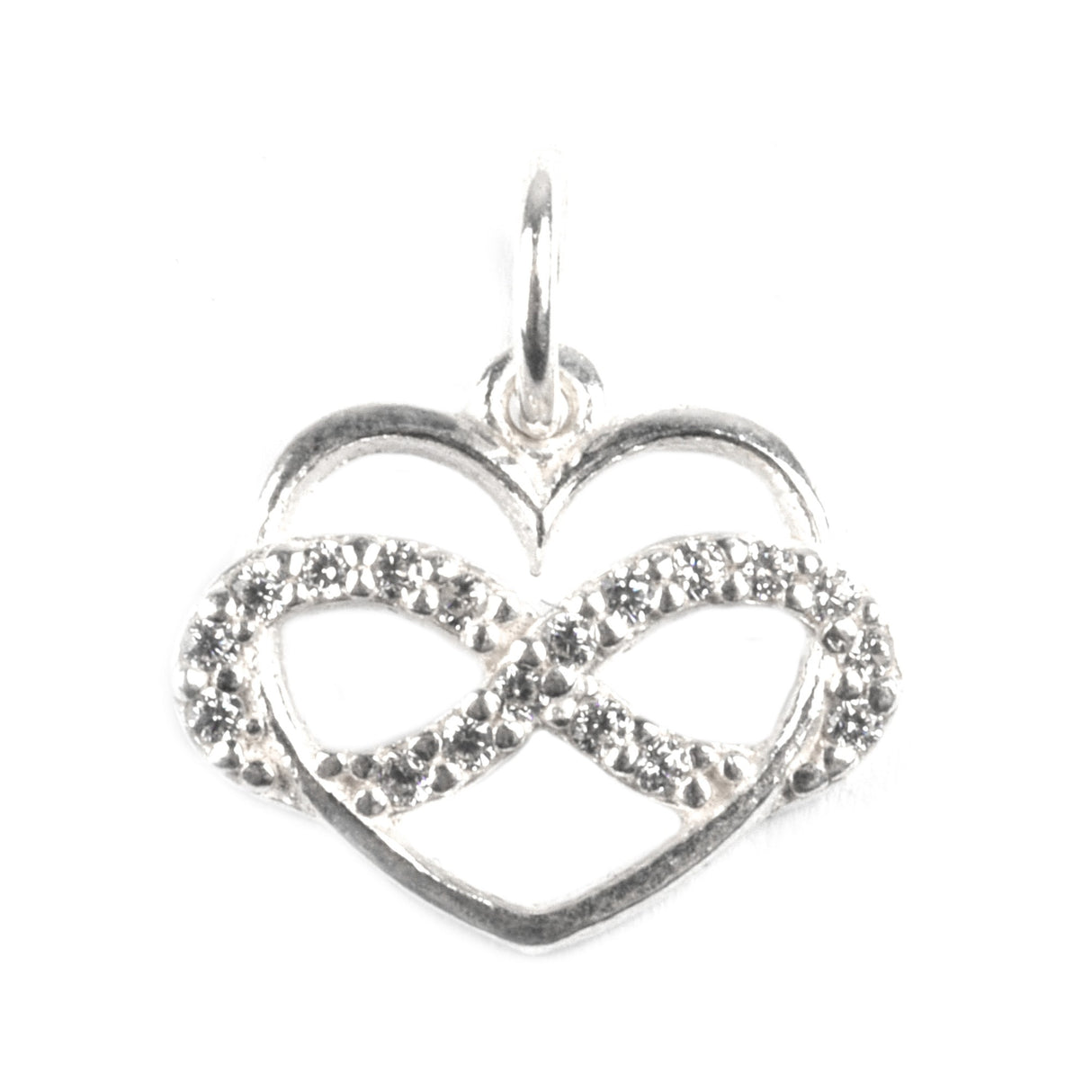 Pandantiv Inima cu infinit, Argint 925, 1.5 cm x 1.5 cm - vivimall.ro