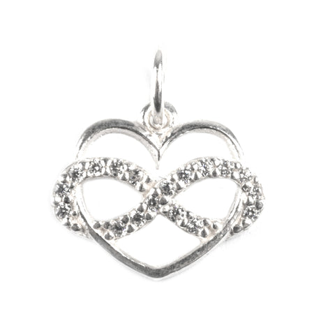 Pandantiv Inima cu infinit, Argint 925, 1.5 cm x 1.5 cm - vivimall.ro