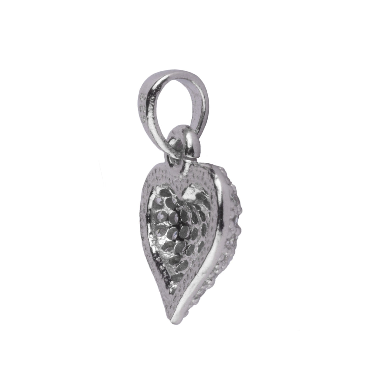 Pandantiv Inima cu Pietre, Argint 925 - vivimall.ro