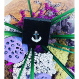 Pandantiv, Jolie Silver, Argint 925, Model Cruce Ancora cu pietre, 13 x 13 mm, 1.1 g - vivimall.ro