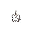 Pandantiv argint 925 model fluture dublu Jolie Silver, vedere frontală, dimensiuni 1,2×1,2 cm