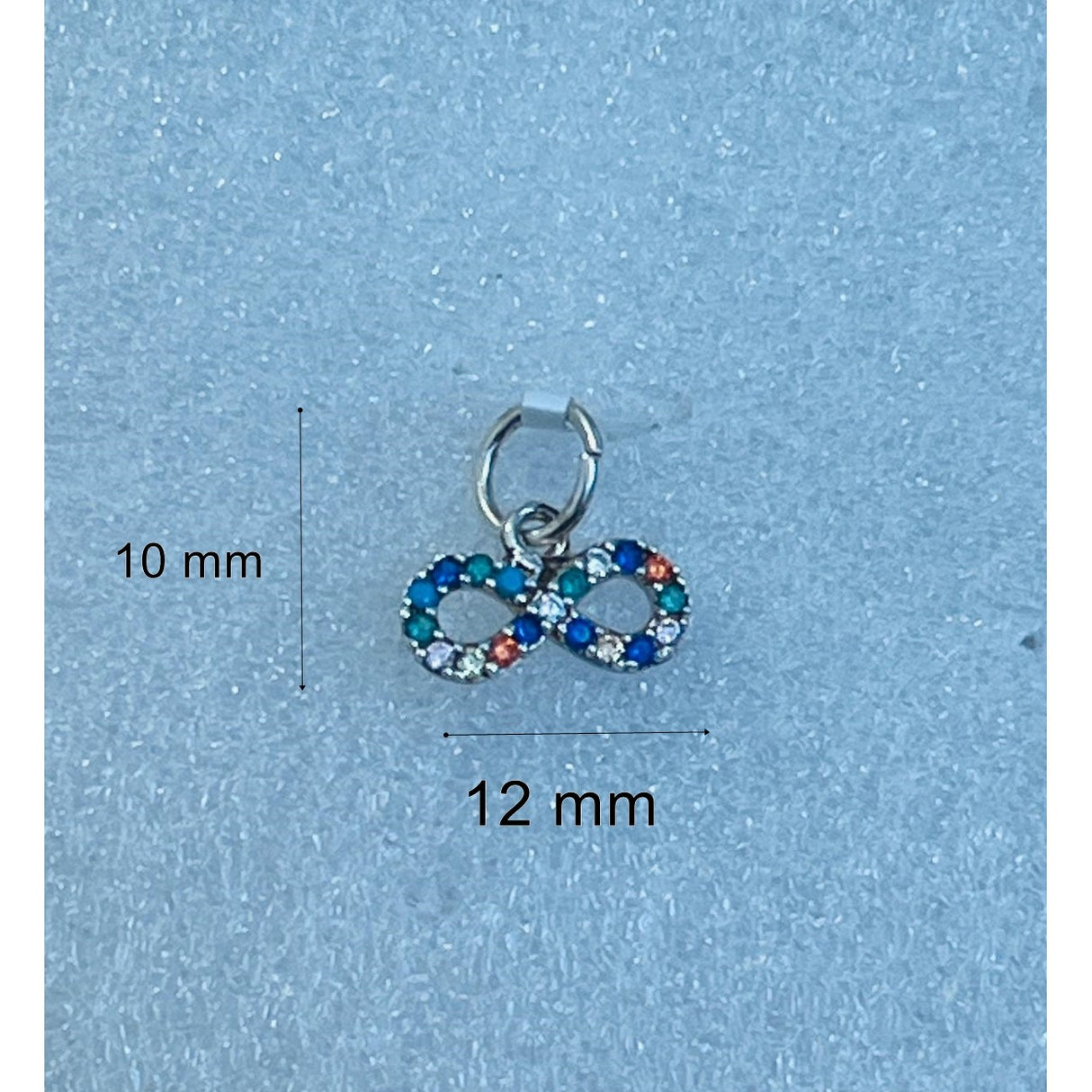 Medál, Jolie ezüst, 925 ezüst, véletlenszerű minta, cirkónium, 0,6 G