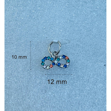 Medál, Jolie ezüst, 925 ezüst, véletlenszerű minta, cirkónium, 0,6 G