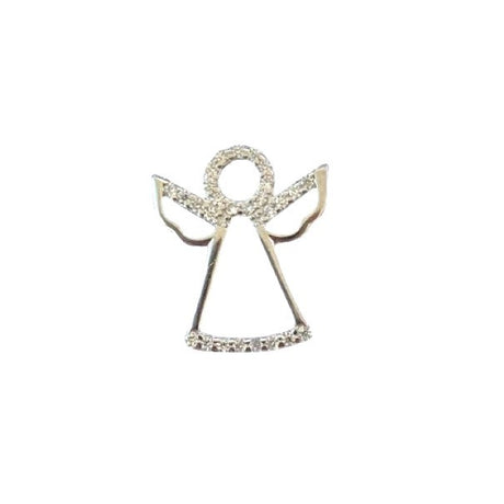 Pandantiv, Jolie Silver, Argint 925, Model Inger Contur cu Pietre, 1 g, 15x15 mm - vivimall.ro