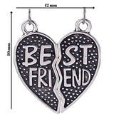 Pandantiv, Jolie Silver, Argint 925, Model Inima Best Friend, 1 g, 10x12 mm - vivimall.ro