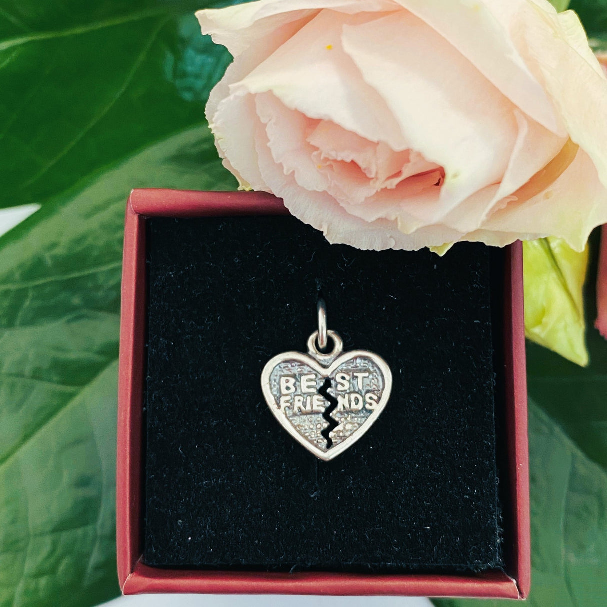 Pandantiv, Jolie Silver, Argint 925, Model Inima Best Friend, 1 g, 10x12 mm - vivimall.ro