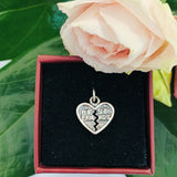 Pandantiv, Jolie Silver, Argint 925, Model Inima Best Friend, 1 g, 10x12 mm - vivimall.ro