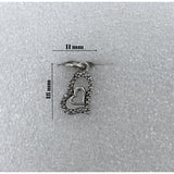 Pandantiv, Jolie Silver, Argint 925, Model Inima in Inima, 0.9 g, 18x11 mm - vivimall.ro