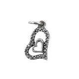 Pandantiv, Jolie Silver, Argint 925, Model Inima in Inima, 0.9 g, 18x11 mm - vivimall.ro