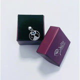 Pandantiv, Jolie Silver, Argint 925, Model Pisica in cerc cu Ochi Albastri, 15 x 15 mm, 1.9 g - vivimall.ro