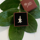 Pandantiv, Jolie Silver, Argint 925, Model Soricel cu Zirconii, 1 g, 15x10 mm - vivimall.ro