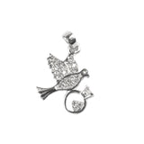 Pandantiv Porumbel cu inel, Argint 925, 2 x 1 cm - vivimall.ro