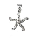 Pandantiv Stea de mare cu pietre, Argint 925, 2 cm x 1.5 cm - vivimall.ro