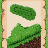 Papuci Casual pentru Adolescenti, Flippy, Model Unisex de Forma Pixel, Rezistenti Usori si Moi din Spuma EVA Antiderapanti, Marime 40-41, Verde deschis - vivimall.ro