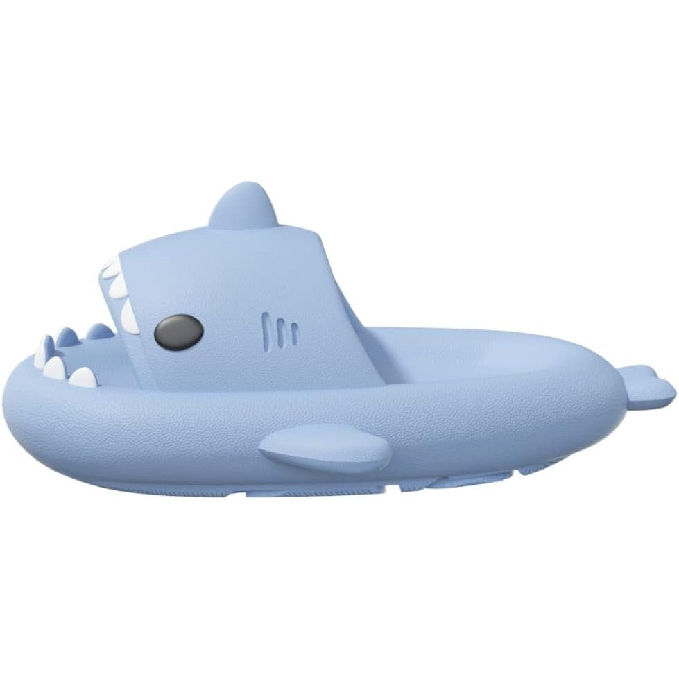 Papuci Tip Rechin, Flippy, Unisex, din Spuma EVA, Talpa Groasa Antiderapanta, Rezistenti la Uzura, Marime 36-37, Albastru Deschis - vivimall.ro