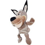 Papusa de Mana pentru Teatru de Papusi, Flippy, din Plus, 25 x 10 x 8 cm, Model Lup, Bej - vivimall.ro