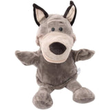 Papusa de Mana pentru Teatru de Papusi, Flippy, din Plus, 25 x 10 x 8 cm, Model Lup, Bej - vivimall.ro