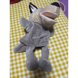 Papusa de Mana pentru Teatru de Papusi, Flippy, din Plus, 25 x 10 x 8 cm, Model Lup, Bej - vivimall.ro