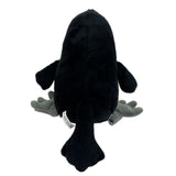 Papusa de Mana pentru Teatru de Papusi, Flippy, din Plus, 30 cm, Model Pasare, Alb/Negru - vivimall.ro