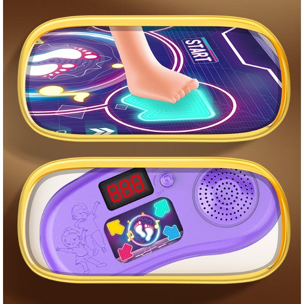 Jucarie Interactiva, Vivimall, Covor Muzical de Dans, 4-6 Ani, Bluetooth, 4 Moduri, 90 x 90 cm, Mov - vivimall.ro