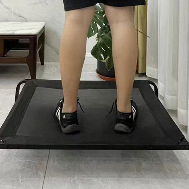 Pat pentru Animalele de Companie, Vivimall, din Plasa este Rezistent la Umiditate, Picioare de Otel, Respirabil, Marimea S 68 x 55 x 16 cm, Negru - vivimall.ro