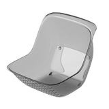Cos de Spalat Legume/Fructe, Vivimall, cu Scurgere Apa, din PET, 15.5 x 18.6 x 16.2 cm, Gri - vivimall.ro